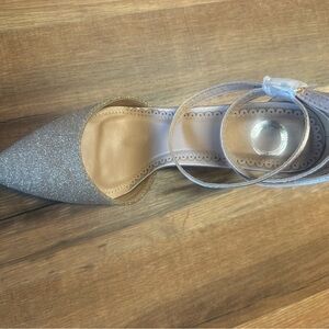 Chic Silver Glitter Women's Heels